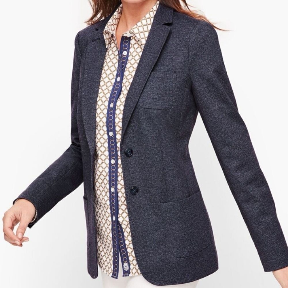 Talbots Dark Gray Aberdeen Blazer. Classic. Professional. Career. - Picture 14 of 14